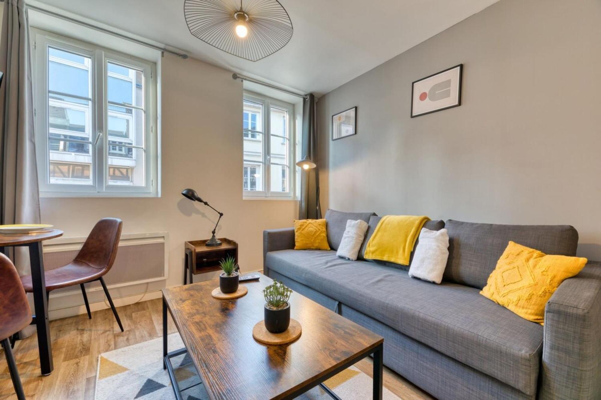 Le Remi Studio Renove Au Coeur De Rouen Exteriör bild